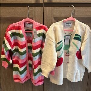 Old Navy Kids' Cherry and Striped Cardigan Set